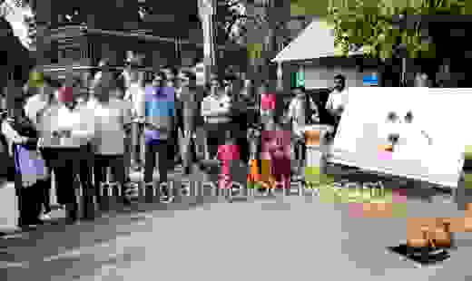 protest against Nethravathi diversion